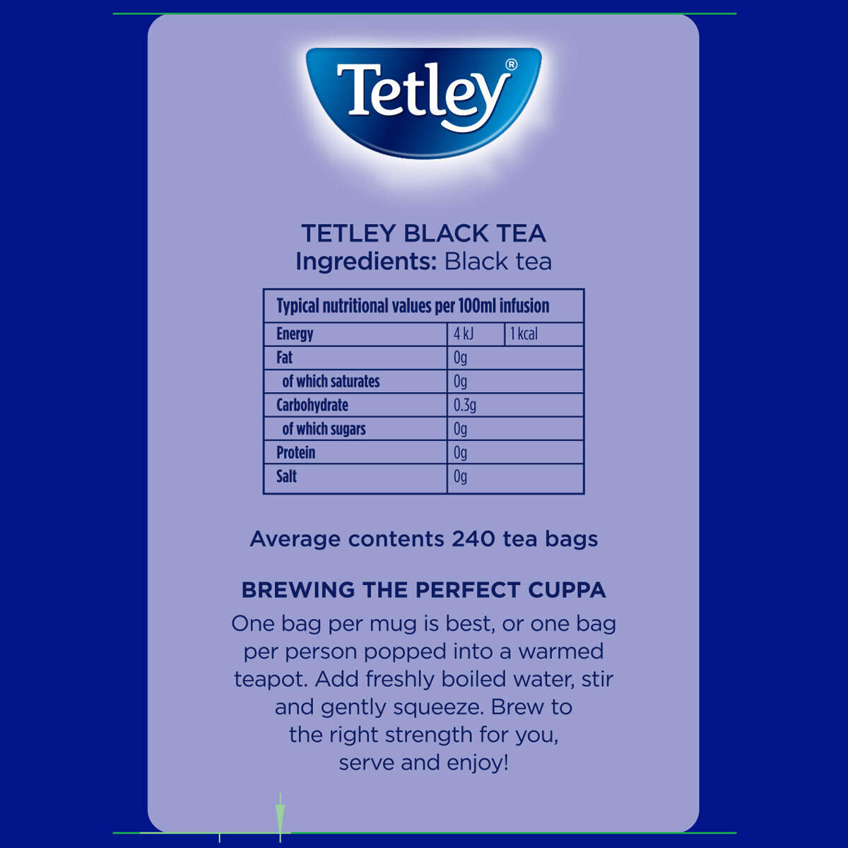 Tetley Tea Bags, 3 x 240 Pack
