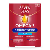 Seven Seas Omega 3 Multivitamins Man, 2 x 60 Count
