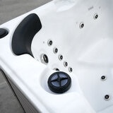 Miami Spas Palma V2 86-Jet 6 Person Hot Tub in Sterling Silver - Delivered and Installed