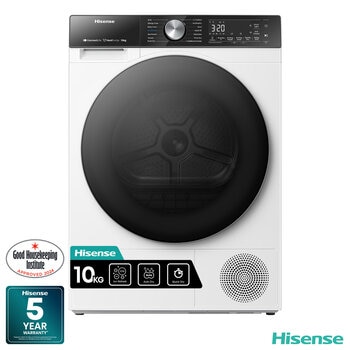 Hisense DH5S102BW, 10kg Heat Pump Dryer A+++ Rating in White