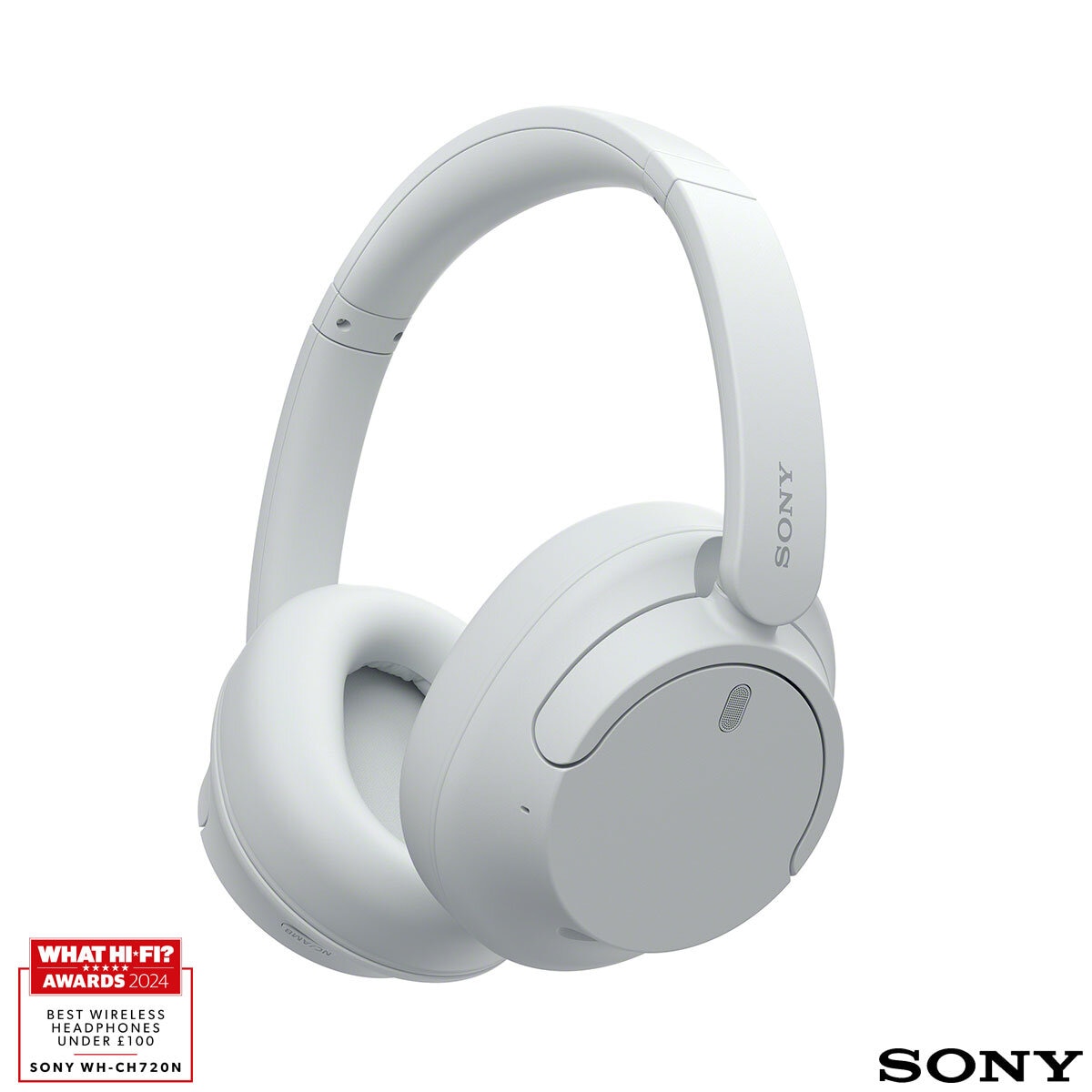 Sony WHCH720NW Noise Cancelling Overear Headphones in White