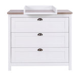 Tutti Bambini Verona Chest Changing Unit, White & Oak