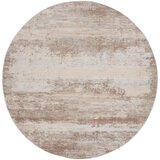 Rustic Textures Blended Beige Circle Rug