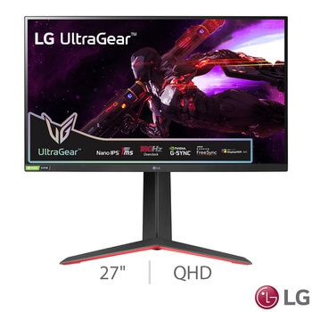 LG UltraGear 27 Inch QHD 180Hz IPS Gaming Monitor, 27GP850P-B