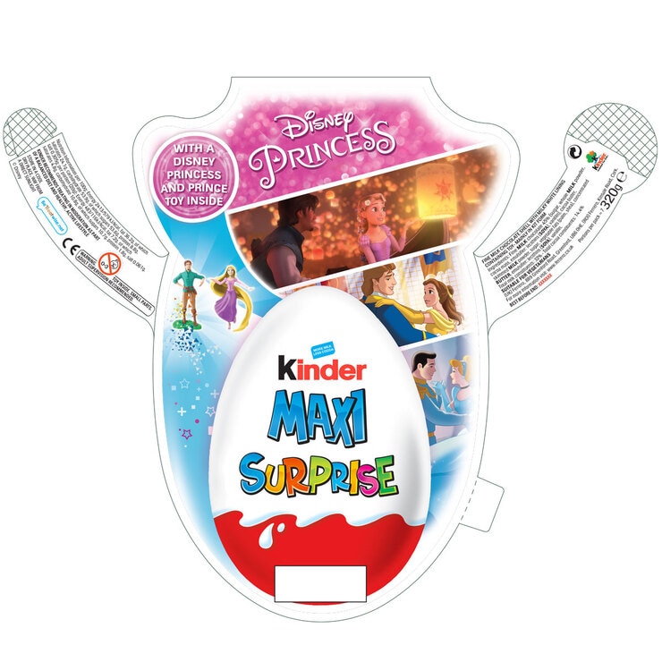 Kinder Maxi Flame Surprise Disney Princess Easter Egg 320g Costco Uk