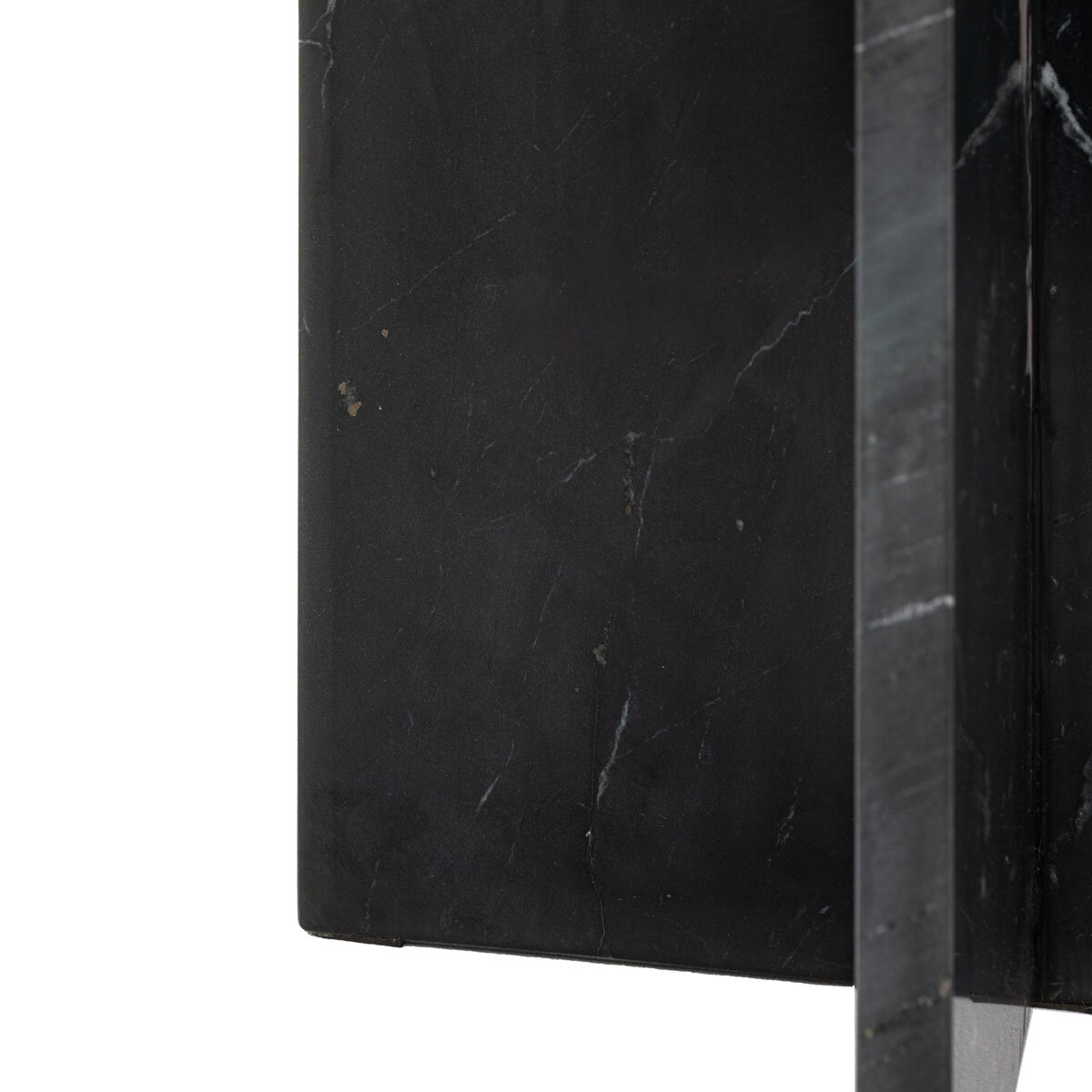 Gallery Amalfi Black Marble Side Table