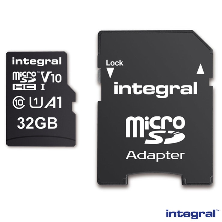 Integral 32GB Micro SD Card, MicroSDHC UHS-1 U3 CL10 V10 A1 | Costco UK