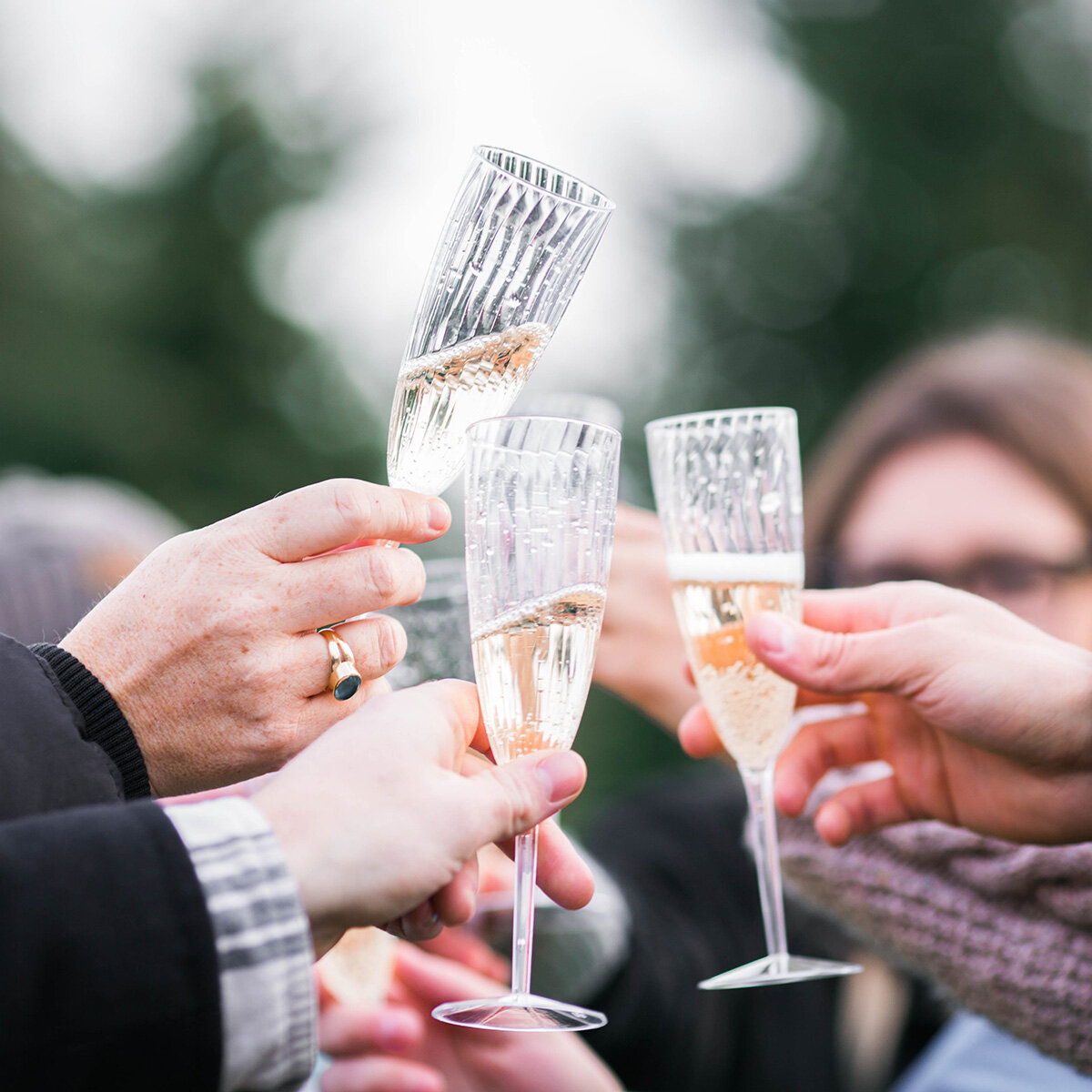 Champagne in a Flute