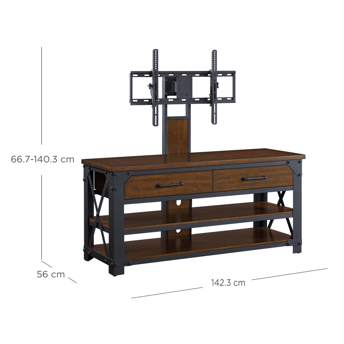 Bayside Furnishings Logan 3in1 TV Stand for TVs up to 65" Costco UK