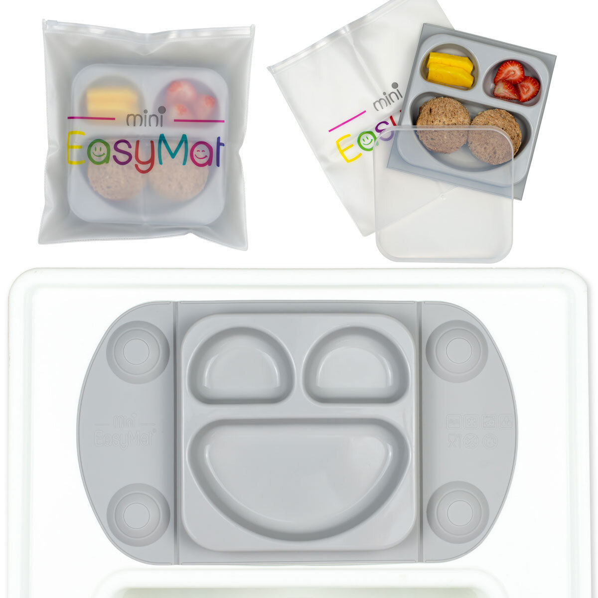 EasyTots Full Weaning Set, 5 Piece - Grey