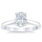 1ct Oval Cut Solitaire Ring