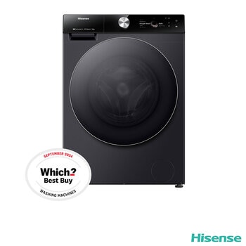 Hisense WF7S1247BB, 12kg, 1400rpm, Washing Machine A Rating in Black