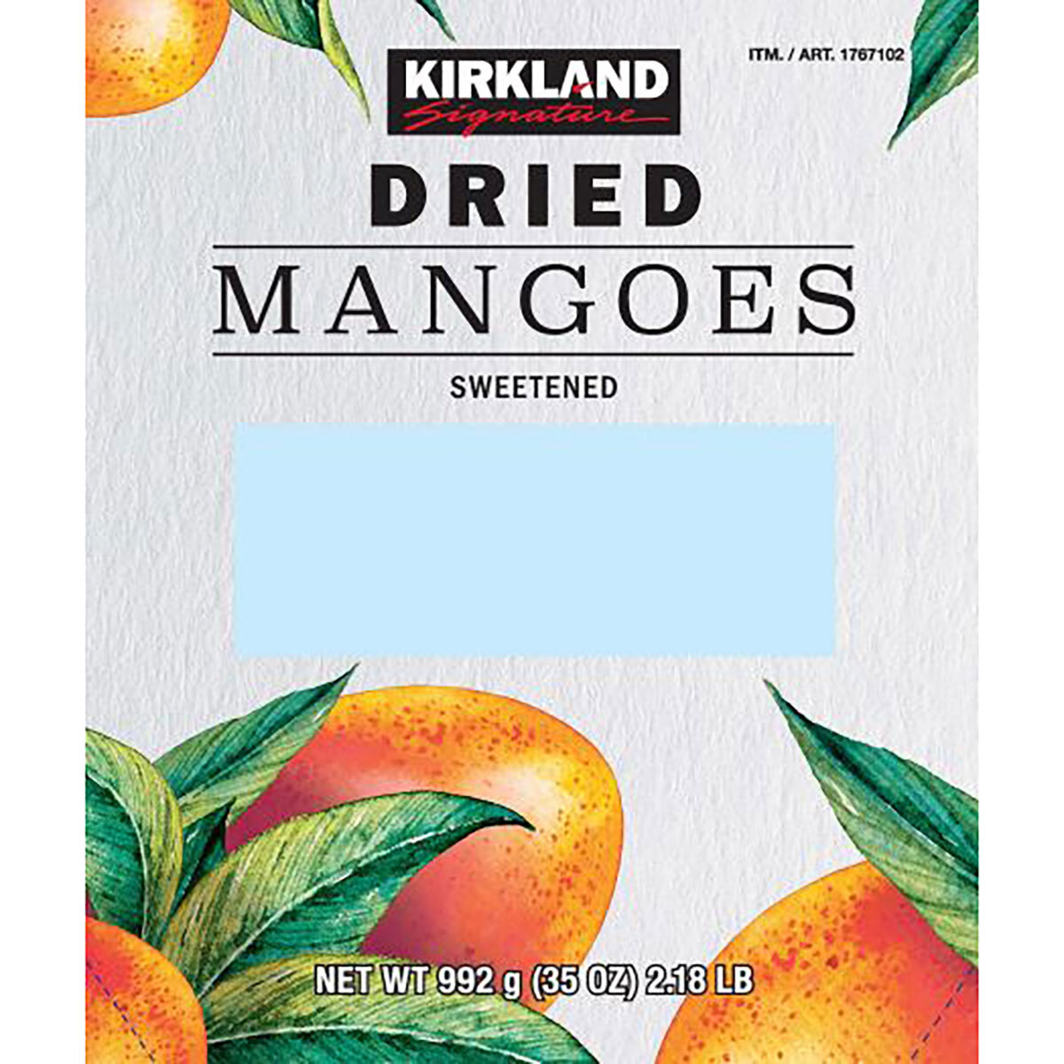 Kirkland Signature Dried Mango, 992g