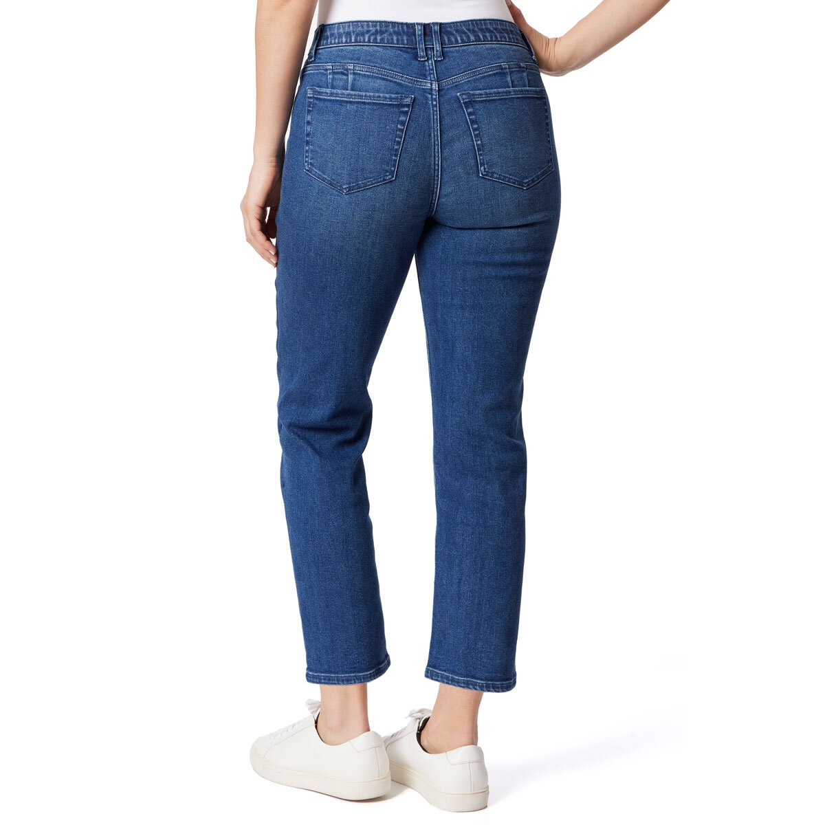 Briggs Ladies Mid Rise Stretch Jean in Blue