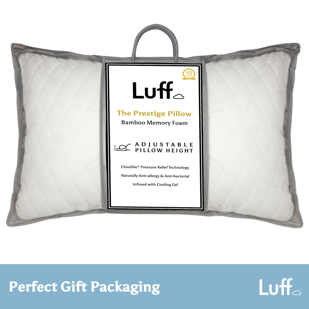 Luff Height Adjustable Prestige Bamboo Pillow