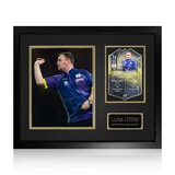 Luke Littler Signed Ultimate Darts Card Frame