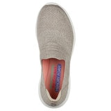 Skechers Ladies Ultra Flex Trainers in Taupe