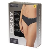 DKNY Seamless Rib Brief 4 Pack in Black