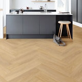 ELKA Herringbone - TUCKER OAK BEIGE in multiple pack sizes at costco.co.uk