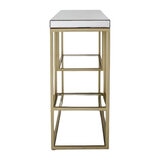 Gallery Cheshire Champagne Console Table with Mirrored Top