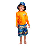 UV Skinz Kids Swim Set, 3 Piece in Orange