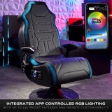 X Rocker Aurora 2.1 Wireless RGB Gaming Chair with LED Lights