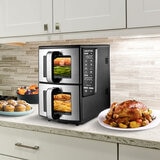 Gourmia Dual Basket Air Fryer lifestyle Gourmia Dual Basket Air Fryer lifestyle