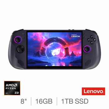 Lenovo Legion Go S, AMD Ryzen Z2 Go, 16GB RAM, 1TB SSD, 8 Inch Handheld Gaming Console 83L3003BUK Lenovo Legion Go S, AMD Ryzen Z2 Go, 16GB RAM, 1TB SSD, 8 Inch Handheld Gaming Console 83L3003BUK