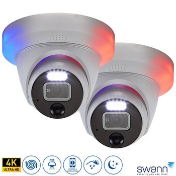 Swann Enforcer™ 4K Add-On Dome Camera x 2, SWPRO-4KDERPK2-EU