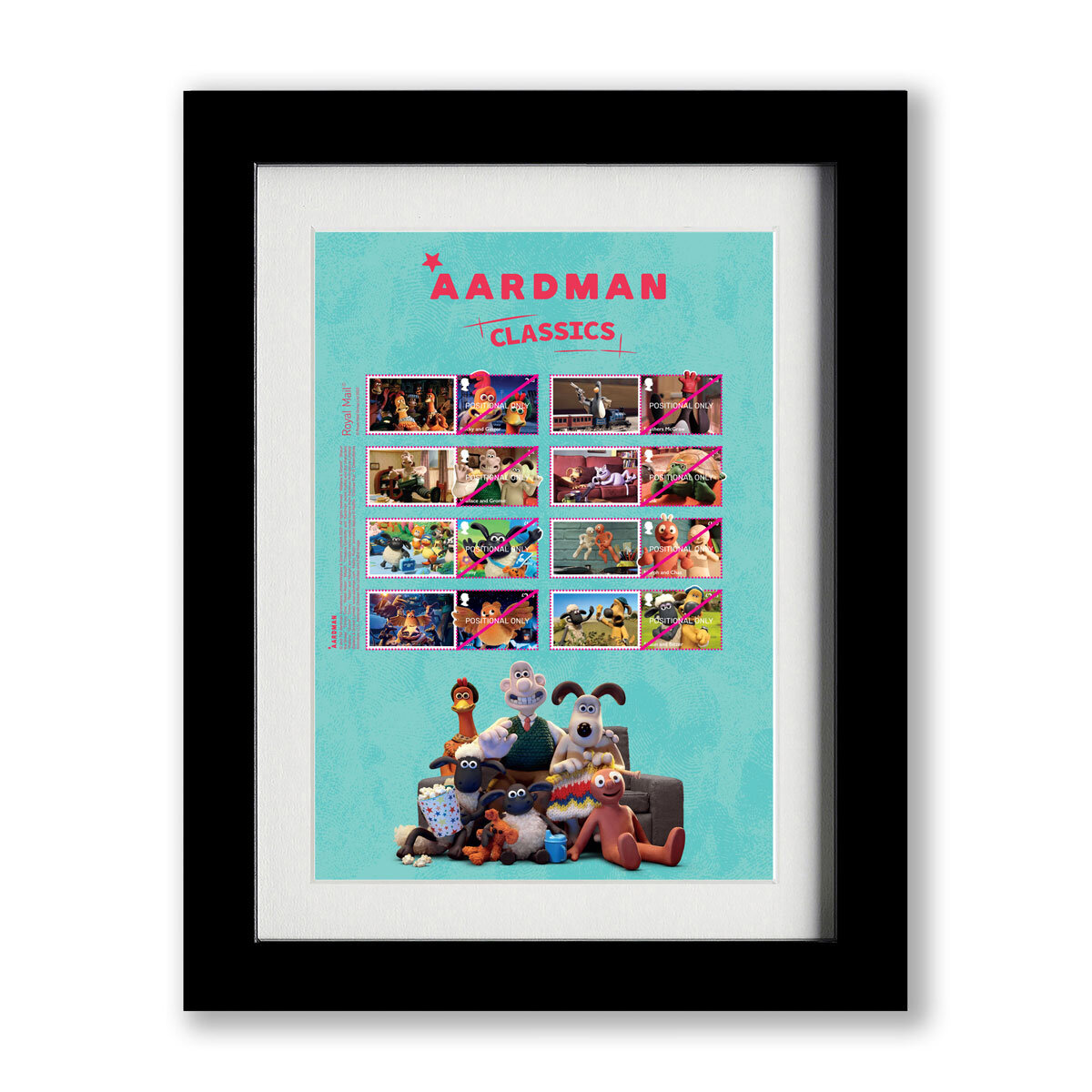 Buy Aardman Classics Framed Collectors Sheet Overview Image at Costco.co.uk