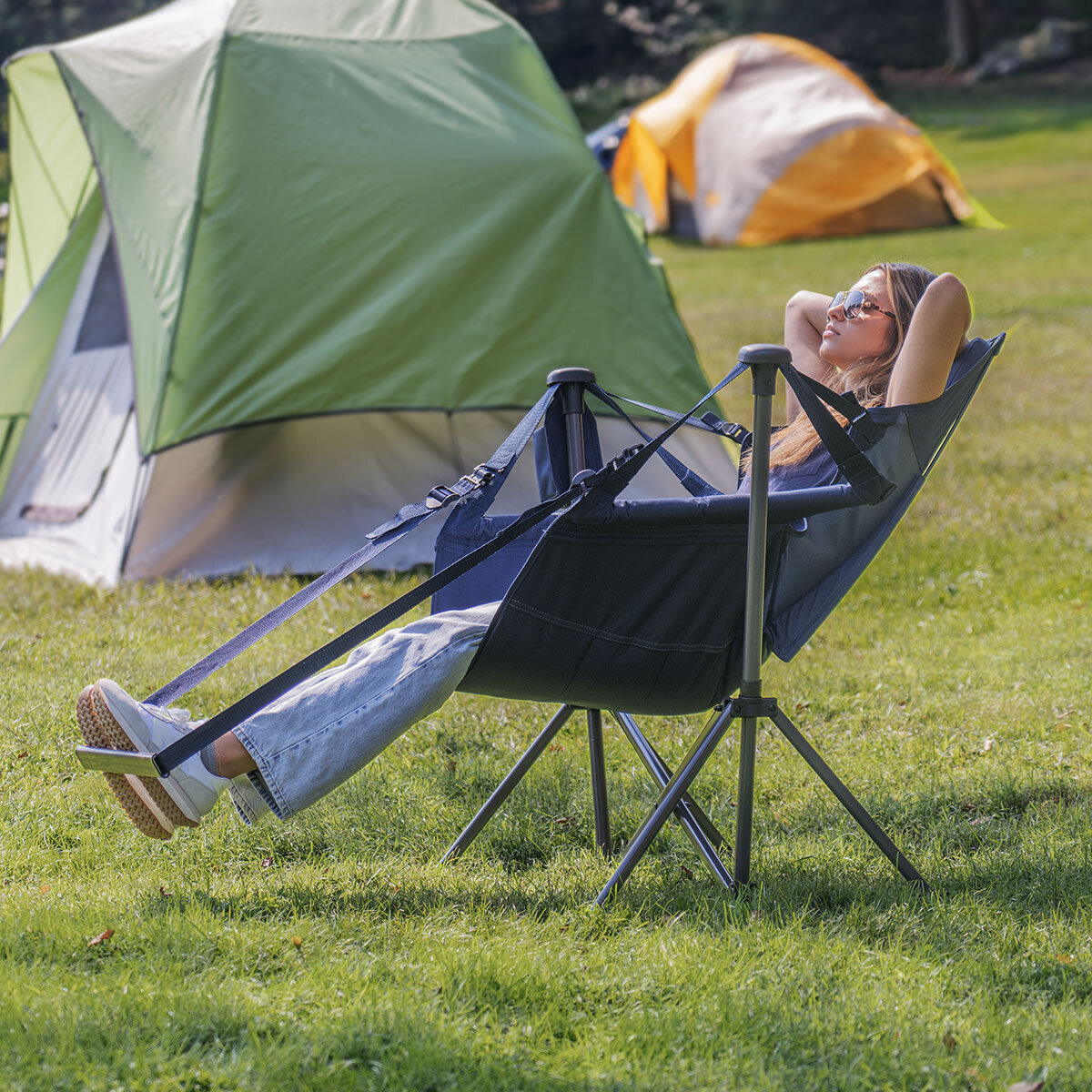 RIO Swinging Hammock Chair with Footrest