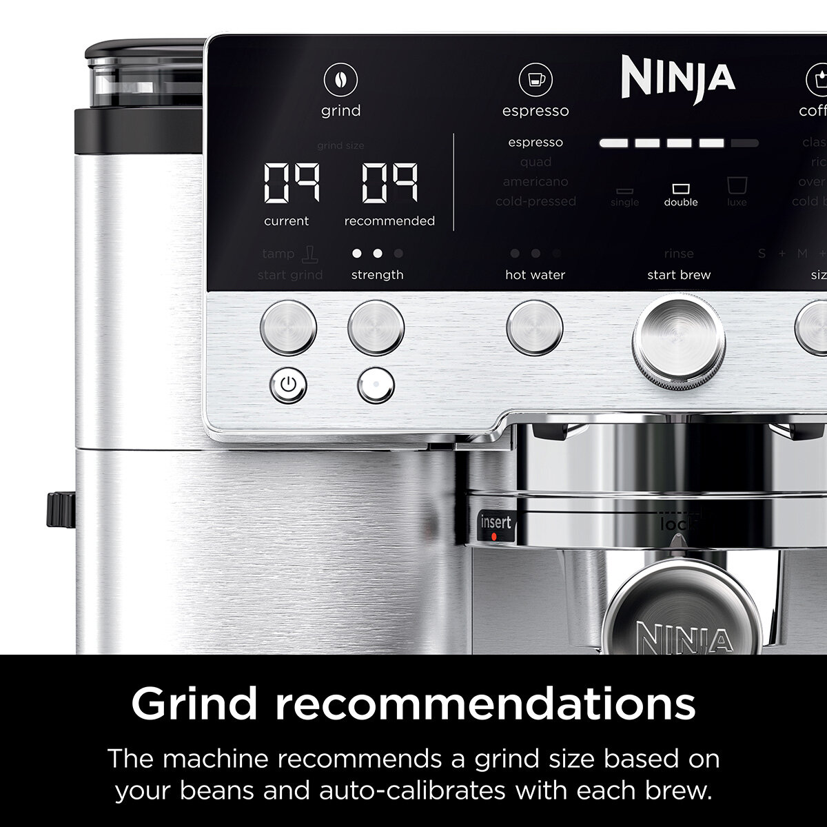 Ninja Luxe Espresso Coffee Machine Display Ninja Luxe Espresso Coffee Machine Display
