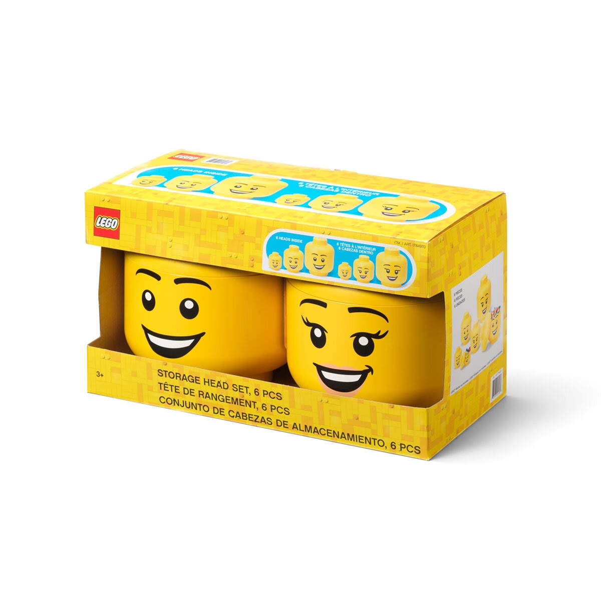 LEGO Storage Head Ultimate 6 Piece Set Costco UK