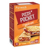 Piz'wich Pizza Pocket Pepperoni Pizza, 10 x 125g Piz'wich Pizza Pocket Pepperoni Pizza, 10 x 125g