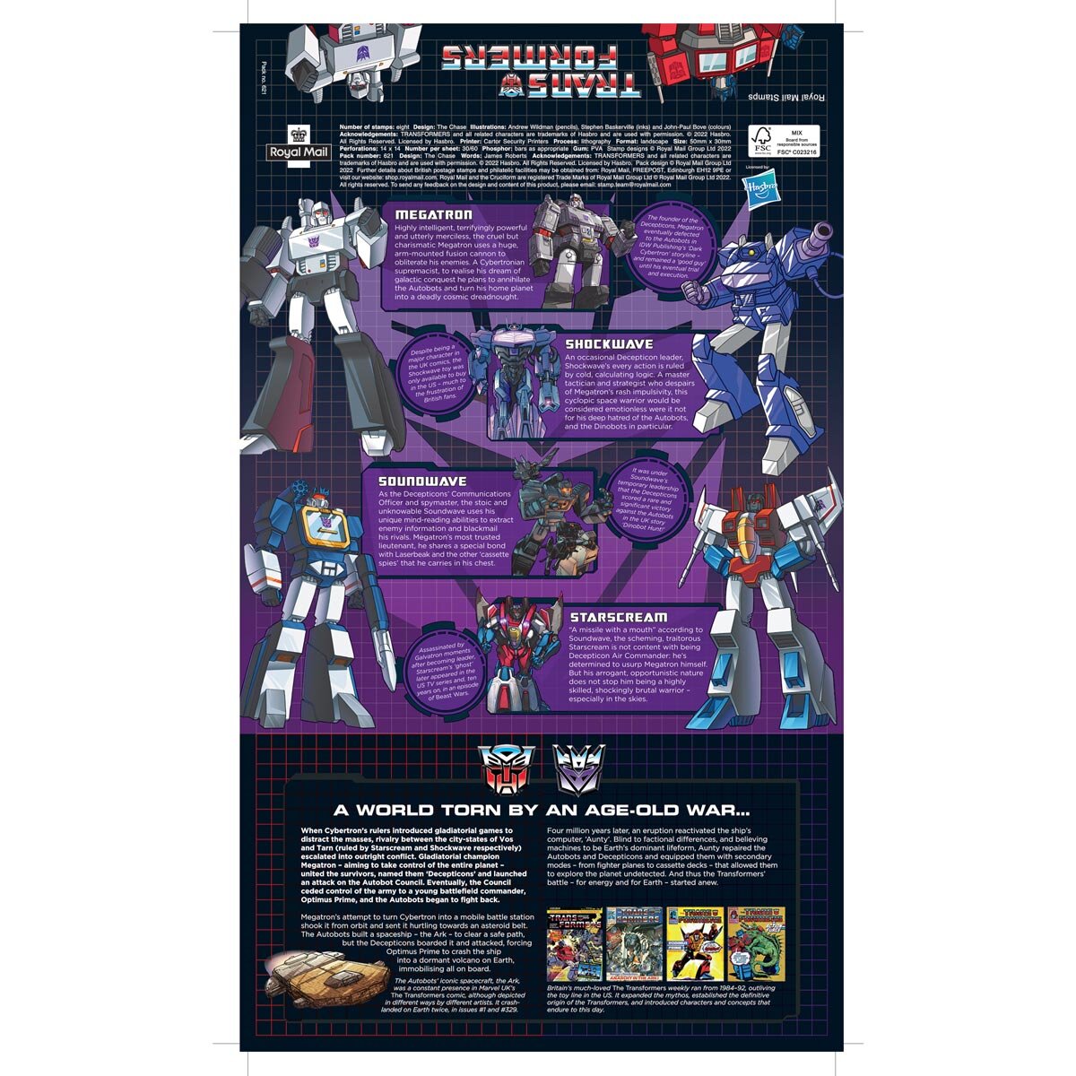 Buy Transformers Stamps Affixed Presentation Pack Feature3 Image at Costco.co.uk