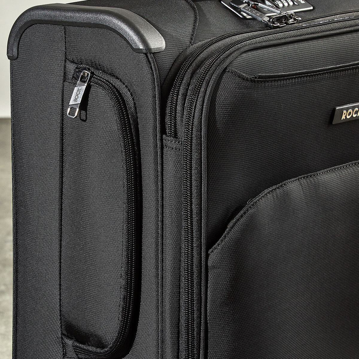 Image for Rock Georgia 4 Piece Luggage Set in Black