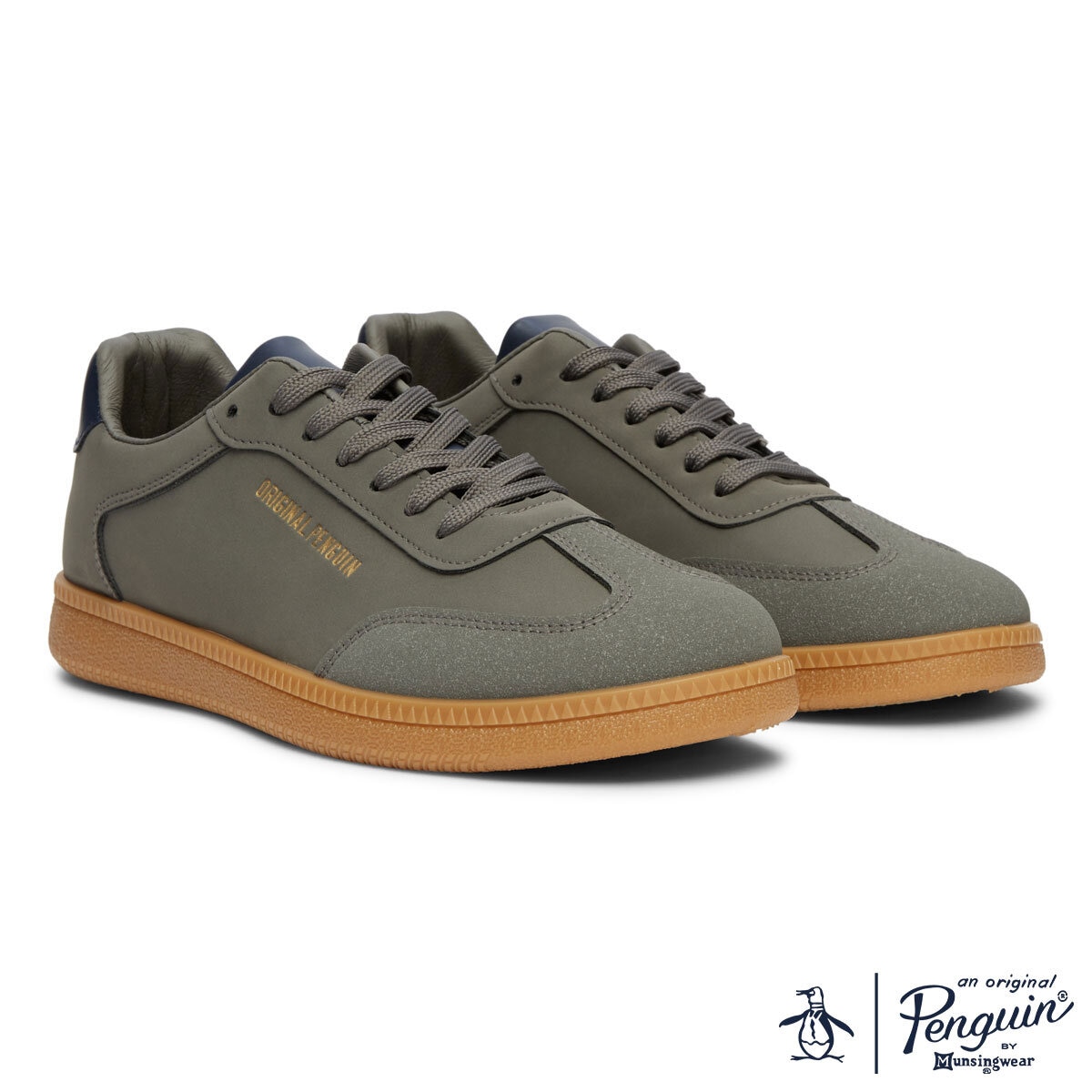 Penguin Salsa Mens Trainer in Charcoal