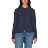 Wellworn Ladies Fringe Cardigan in Navy