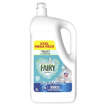 Fairy Platinum + Stain Remover Liquid, 4.34L (140 Wash)