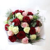 Valentine's 35 Stem 70cm Luxury Ecuadorian Rose Bouquet with Greetings Card