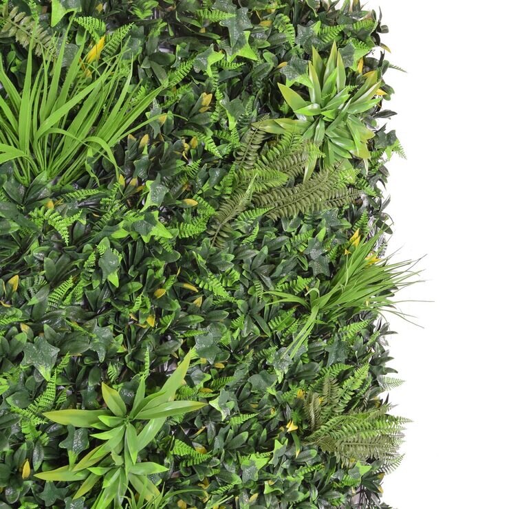 Artificial Mixed Foliage 1m x 1m Wall Panel, Pack of 5 | Costco UK