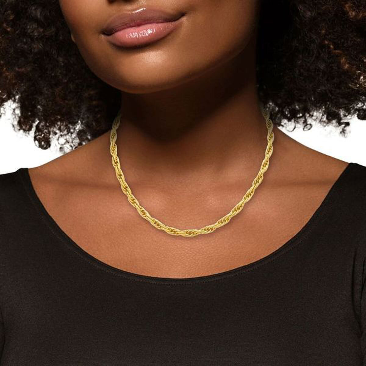 14ct Yellow Gold Mult-Link Twist Necklace