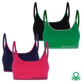 United Colors of Benetton Seamless Bra, 2 Pack