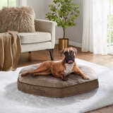 Kirkland Signature Hexagon Napper Pet Bed 42" (106.7cm) in Brown Faux Fur