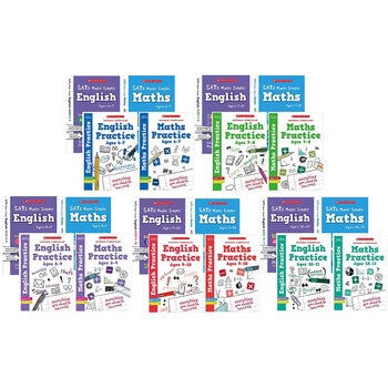 Scholastic SATs Practice & Revision 4-Book Pack in 5 Options