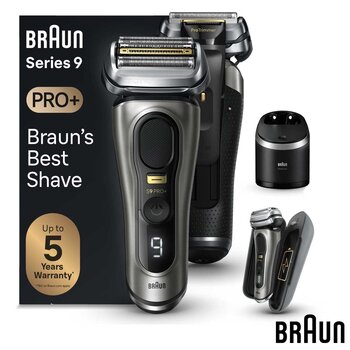 Braun Series 9 Pro Shaver with Cleaning & Charging Station & Power Case, 9575cc