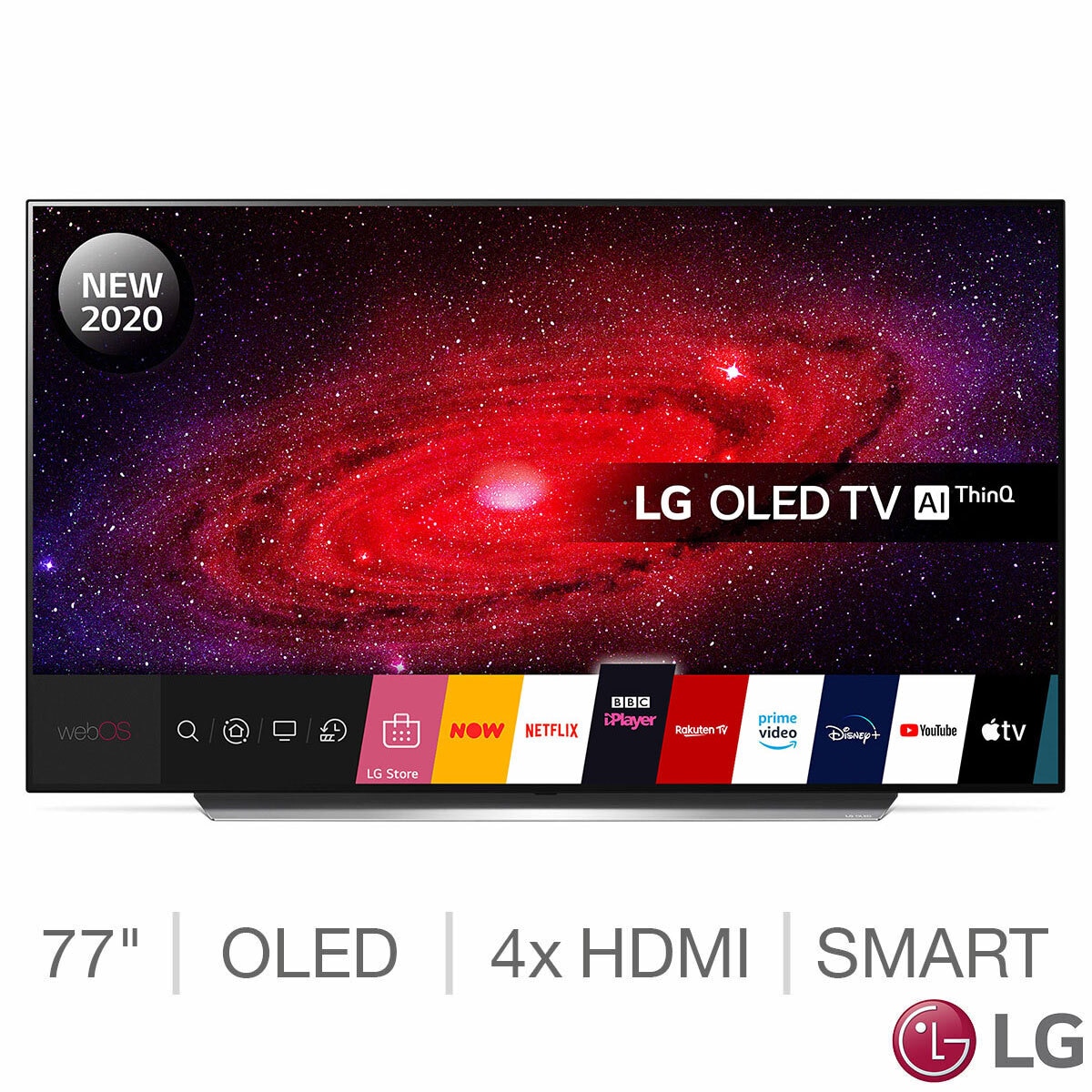 Lg Oled77cx6la 77 Inch Oled 4k Ultra Hd Smart Tv Costco Uk