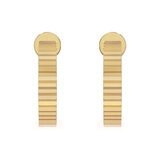 14ct Yellow Gold Hoop Stud Earrings