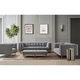 Isla Fabric Ottoman Grey