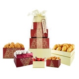 Festive Tower of Treats in Red Design, 2.2kg